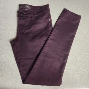 Express Stella Size 6 Dark Purple Jean Leggings